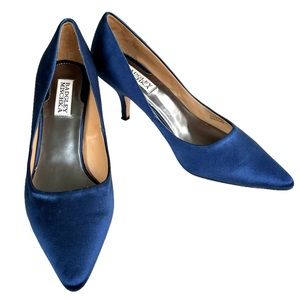 Badgley Mischka Pumps Blue Satin
